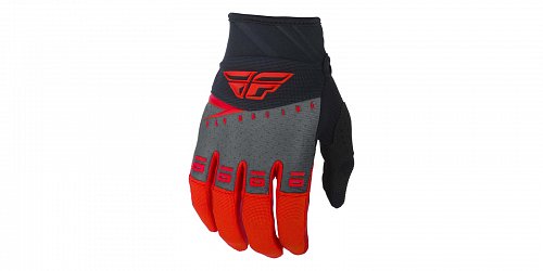 rukavice F-16 2019, FLY RACING - USA (červená/černá/šedá)
